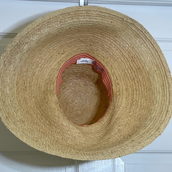 NWOT Juicy Couture Rainbow Pom Pom Raffia Beach Hat - Picture 5 of 5